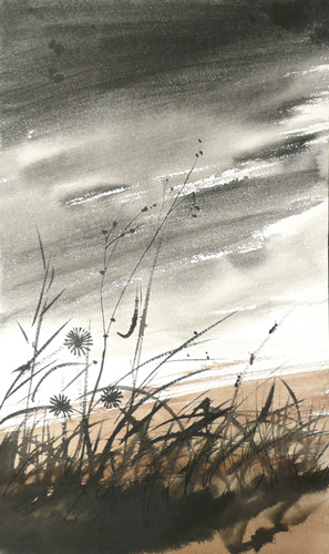 Illustration, Sylvain Tesson, Aphorismes dans les herbes, Univers Poche