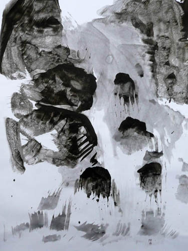 Encre sur papier, 44X82 cm